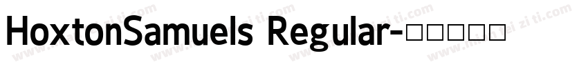 HoxtonSamuels Regular字体转换